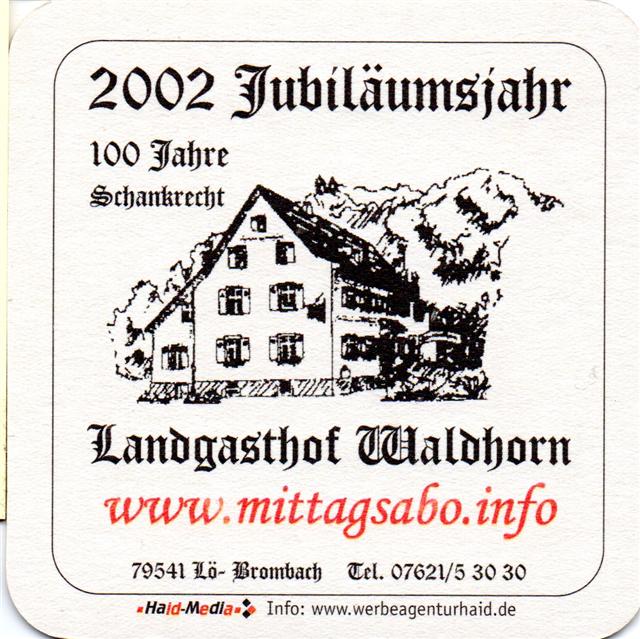 lrrach l-bw waldhorn 1a (quad185-2002 jubilumsjahr-schwarzrot) 